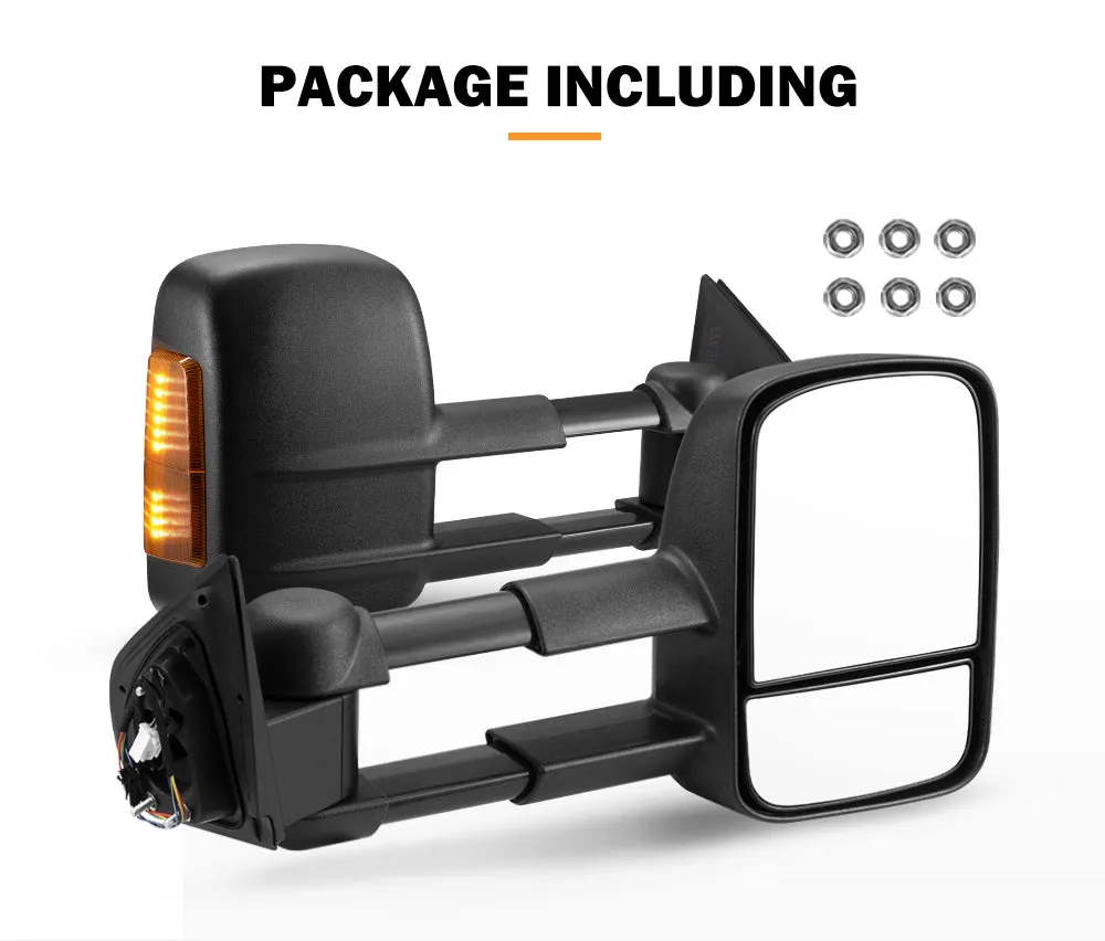 San Hima Extendable Towing Mirrors For Isuzu D-MAX DMAX 2020/08-ON