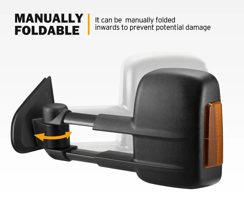 San Hima Extendable Towing Mirrors For Isuzu D-MAX DMAX 2020/08-ON