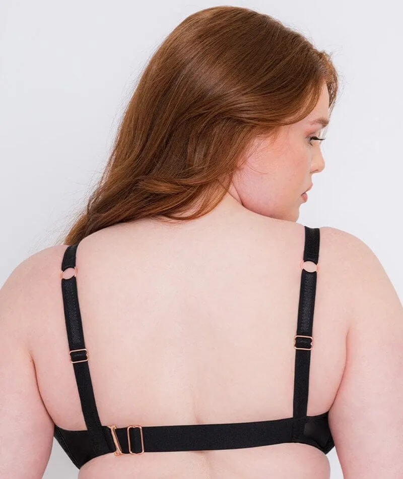 Scantilly Embrace Deep Plunge Bra - Black