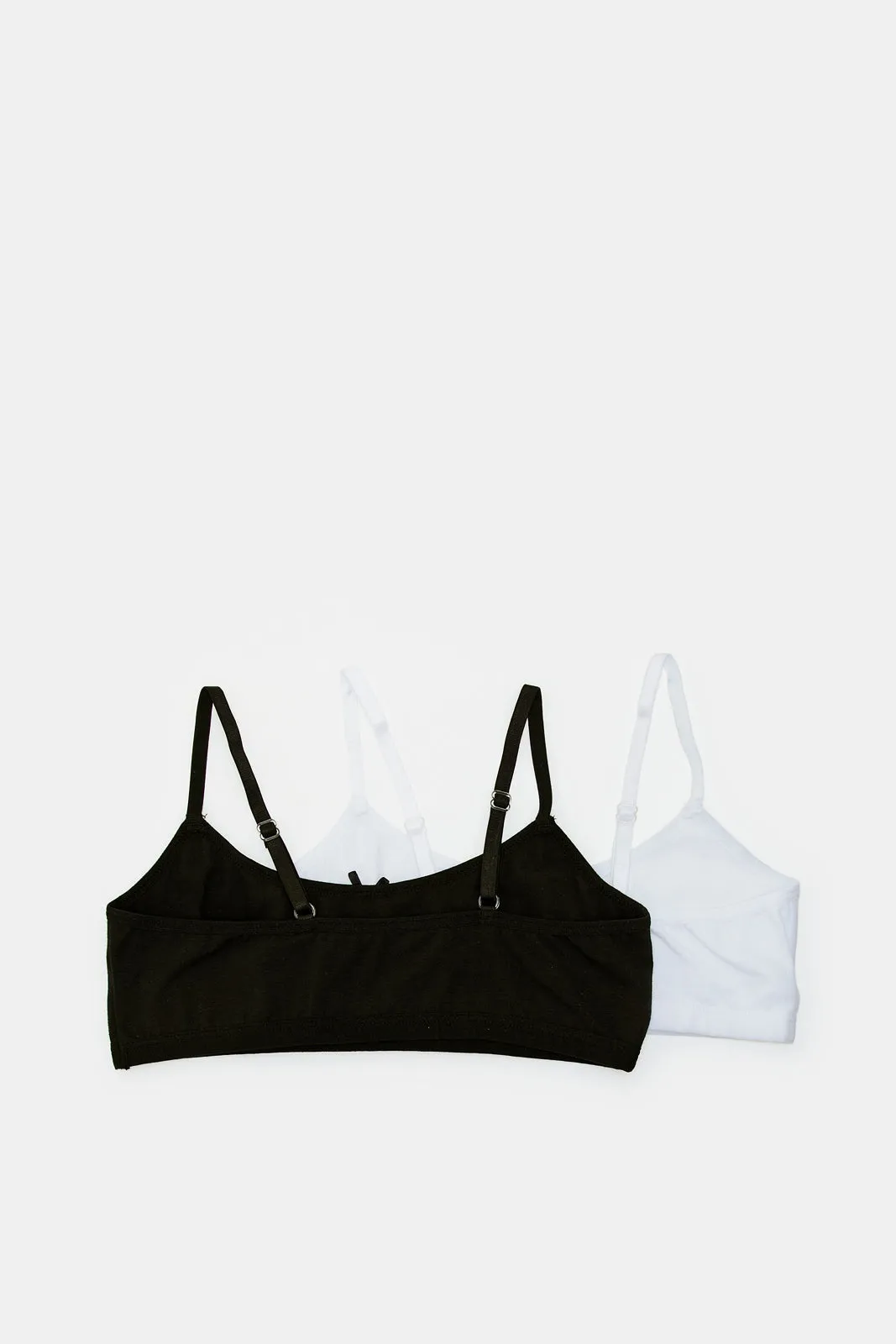 Senior Girls Ivory And Black Bra (2 Piece)
