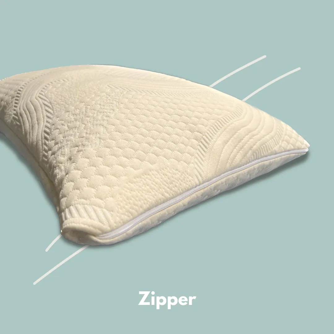 Small Travel Pillow Shredded Latex [GOTS & GOLS Certified]