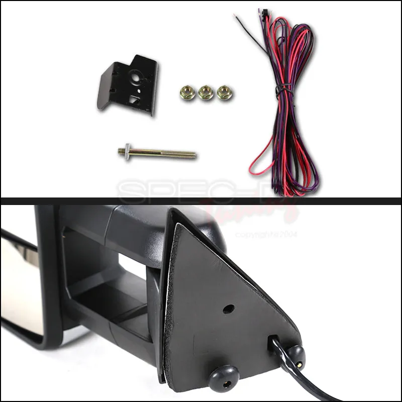 Spec-D Towing Mirrors Chevy Tahoe / Yukon / Suburban (1992-1999) LED & Powered