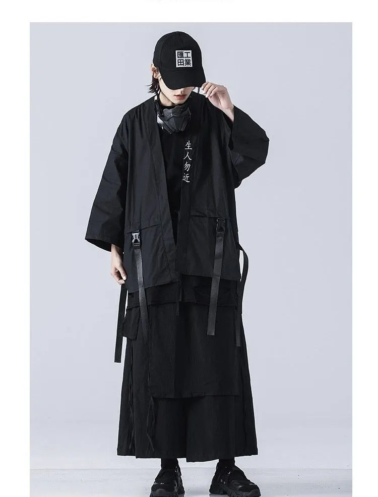 Tech wear kanji kimono