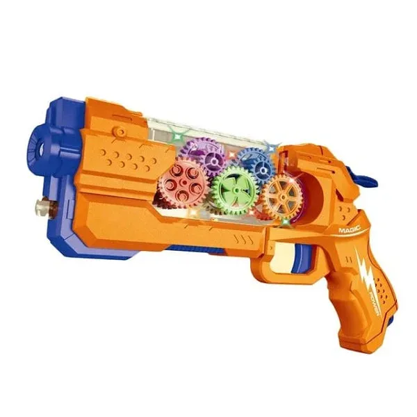 Transparent Gear Projection Shooting Gun With Light & Sound