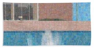 Tribute to Hockney - Bath Towel