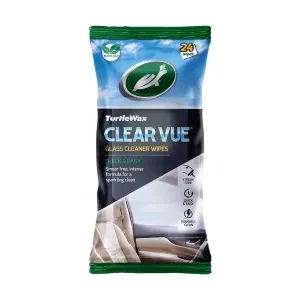 Turtlewax Clear Vue Glass Wipes - Pack of 24