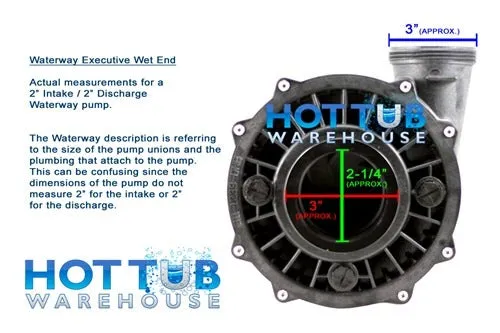 Waterway Executive 4 Horsepower 2 Spd 56 Frame Pump ME-40226-25 - 2.5" Intake & 2" Discharge
